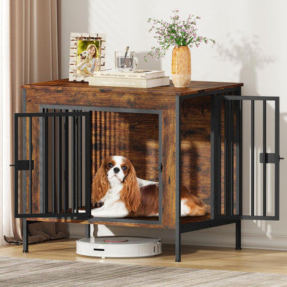 Single & Double Dog Crate Furniture TV Stand