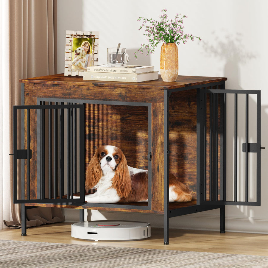 Single & Double Dog Crate Furniture TV Stand