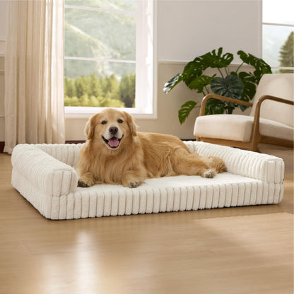 Bedsure Corduroy Fleece Pet Sofa