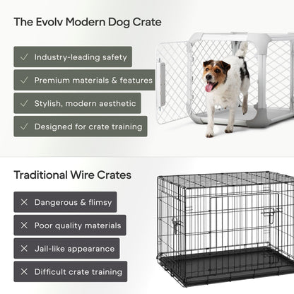 Modular Dog Crate with Removable Top Panel