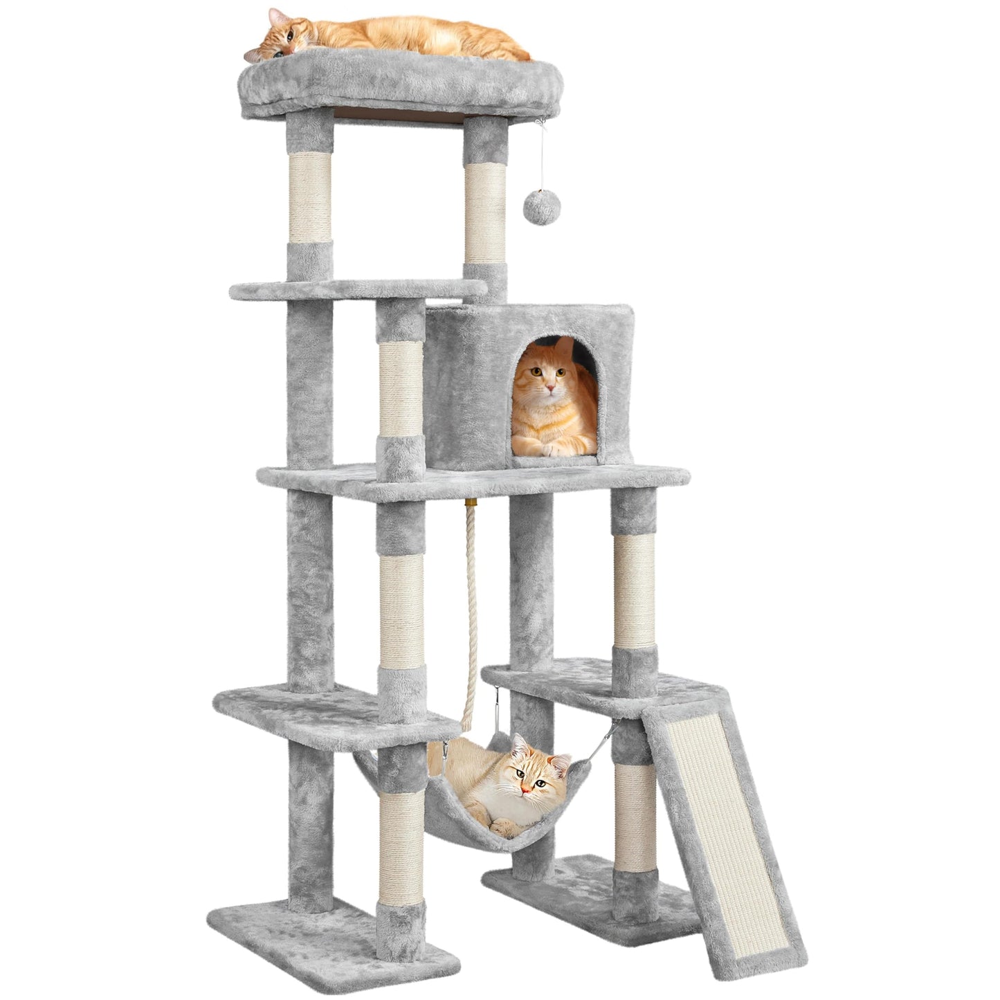 Multi-Level Cat Tree with Condo, Hammock & Perch