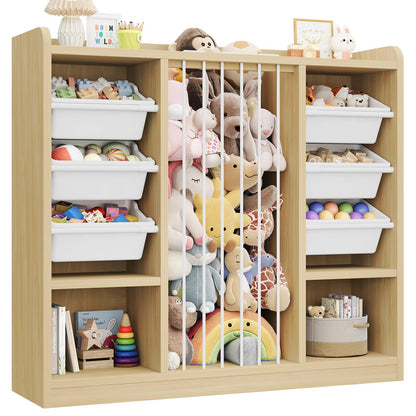 Toy Storage Organizer with Removable Bins & Shelf
