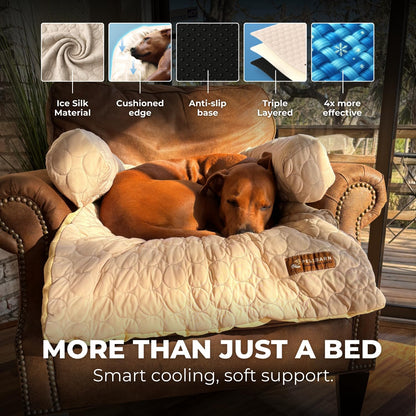 Self-Cooling Pet Bed with Washable Cover