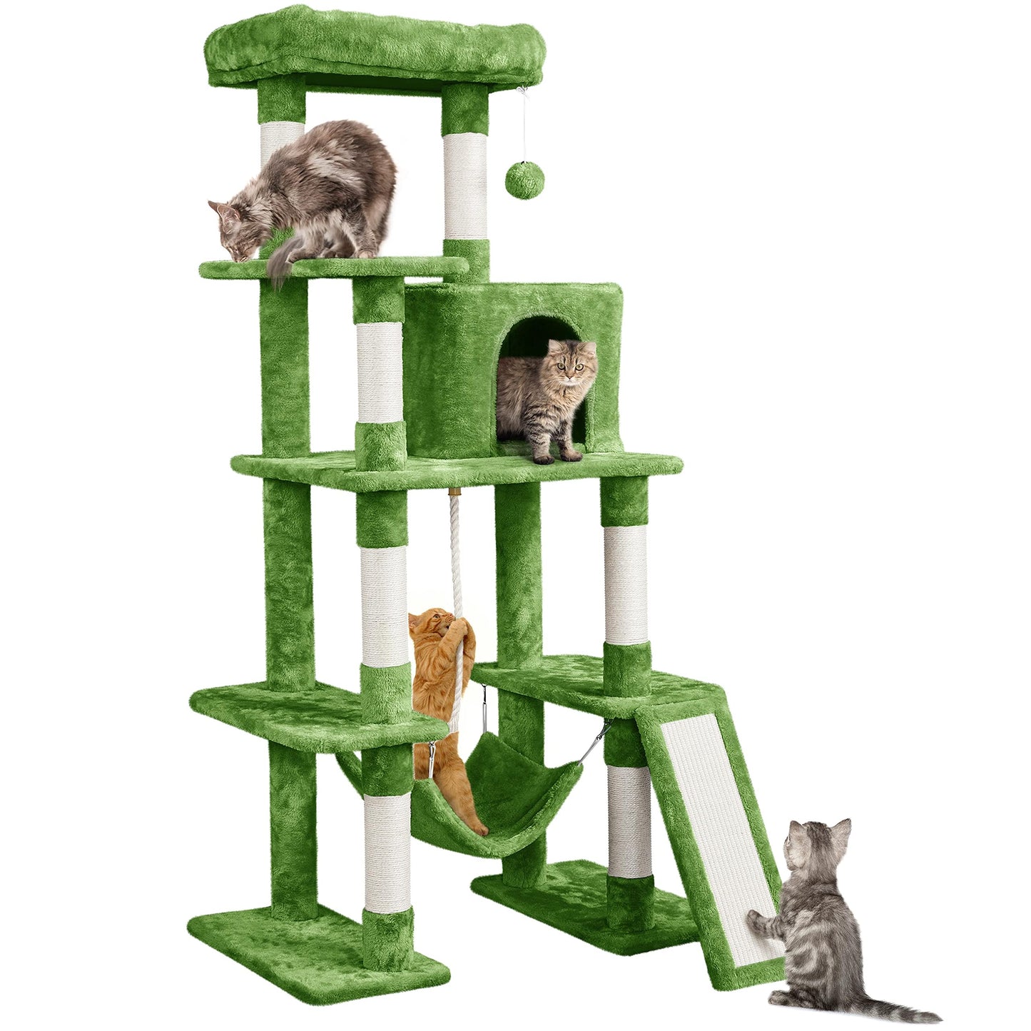 Multi-Level Cat Tree with Condo, Hammock & Perch