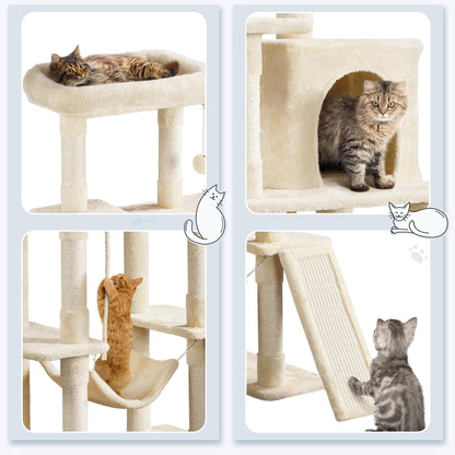 Multi-Level Cat Tree with Condo, Hammock & Perch