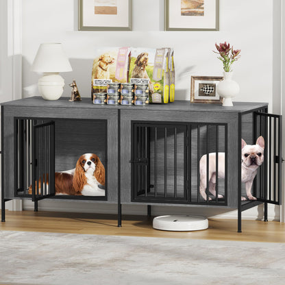 Single & Double Dog Crate Furniture TV Stand