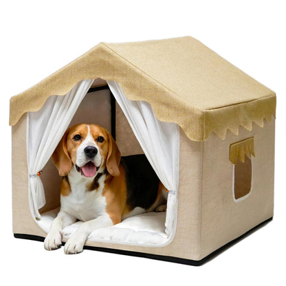 Indoor Pet Tent Bed with Cushion & Frame