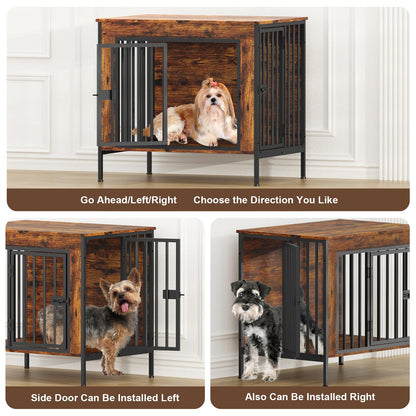 Single & Double Dog Crate Furniture TV Stand