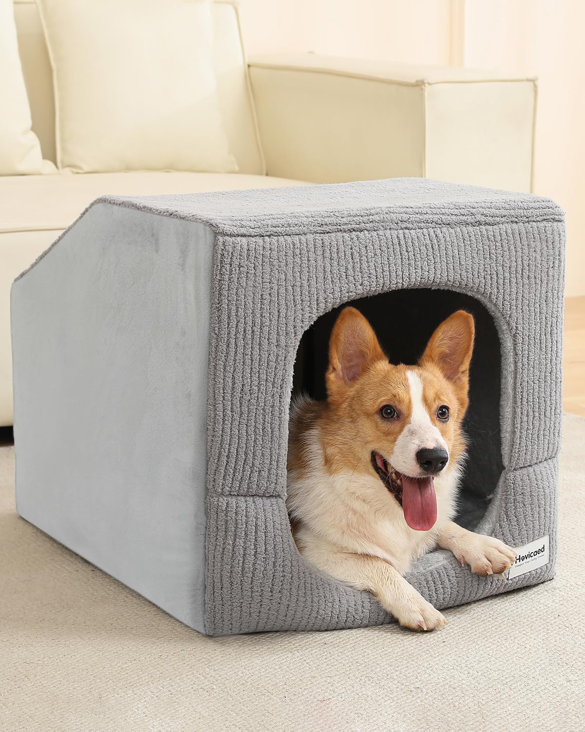 Orthopedic Indoor Pet House with Cushion Bed