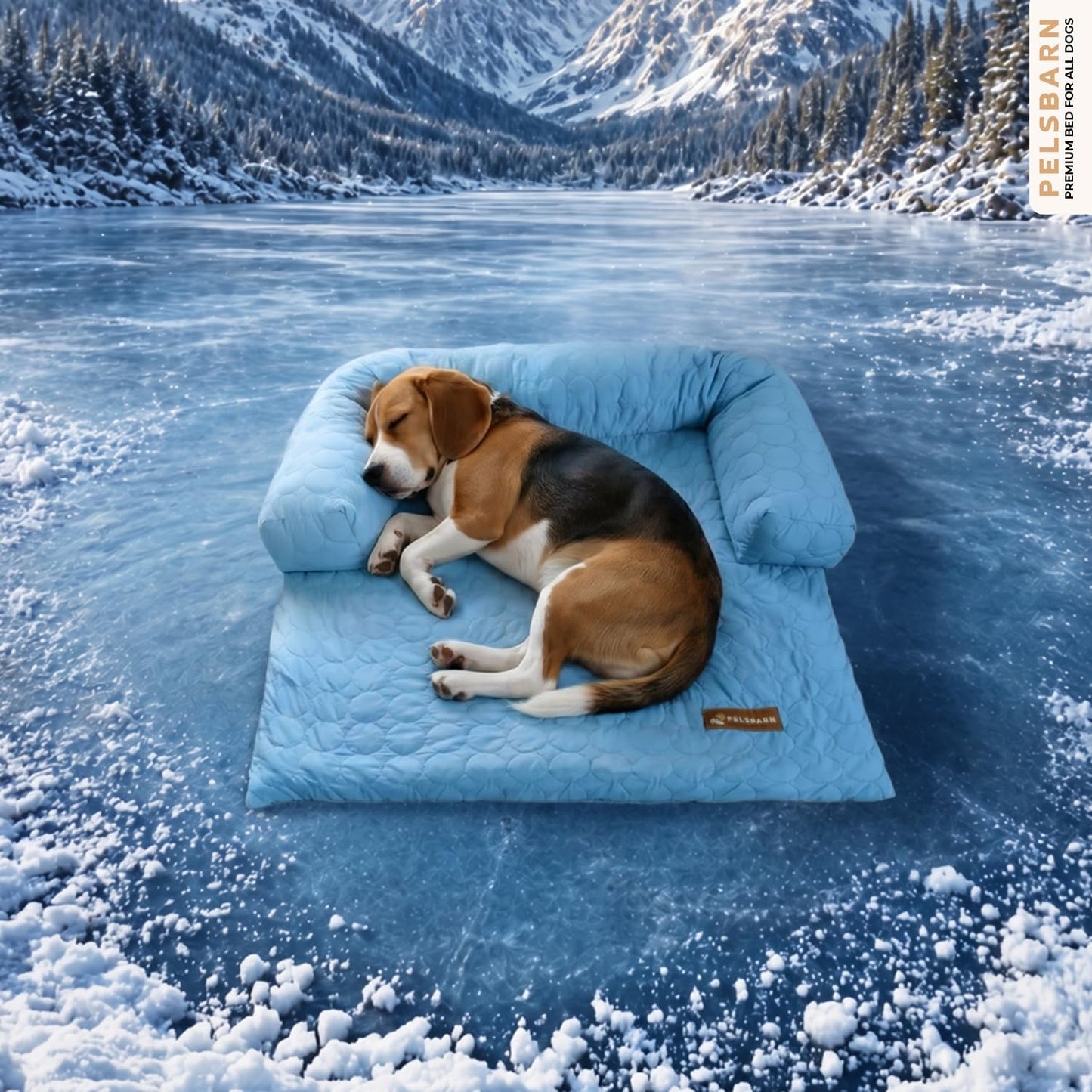 Self-Cooling Pet Bed with Washable Cover