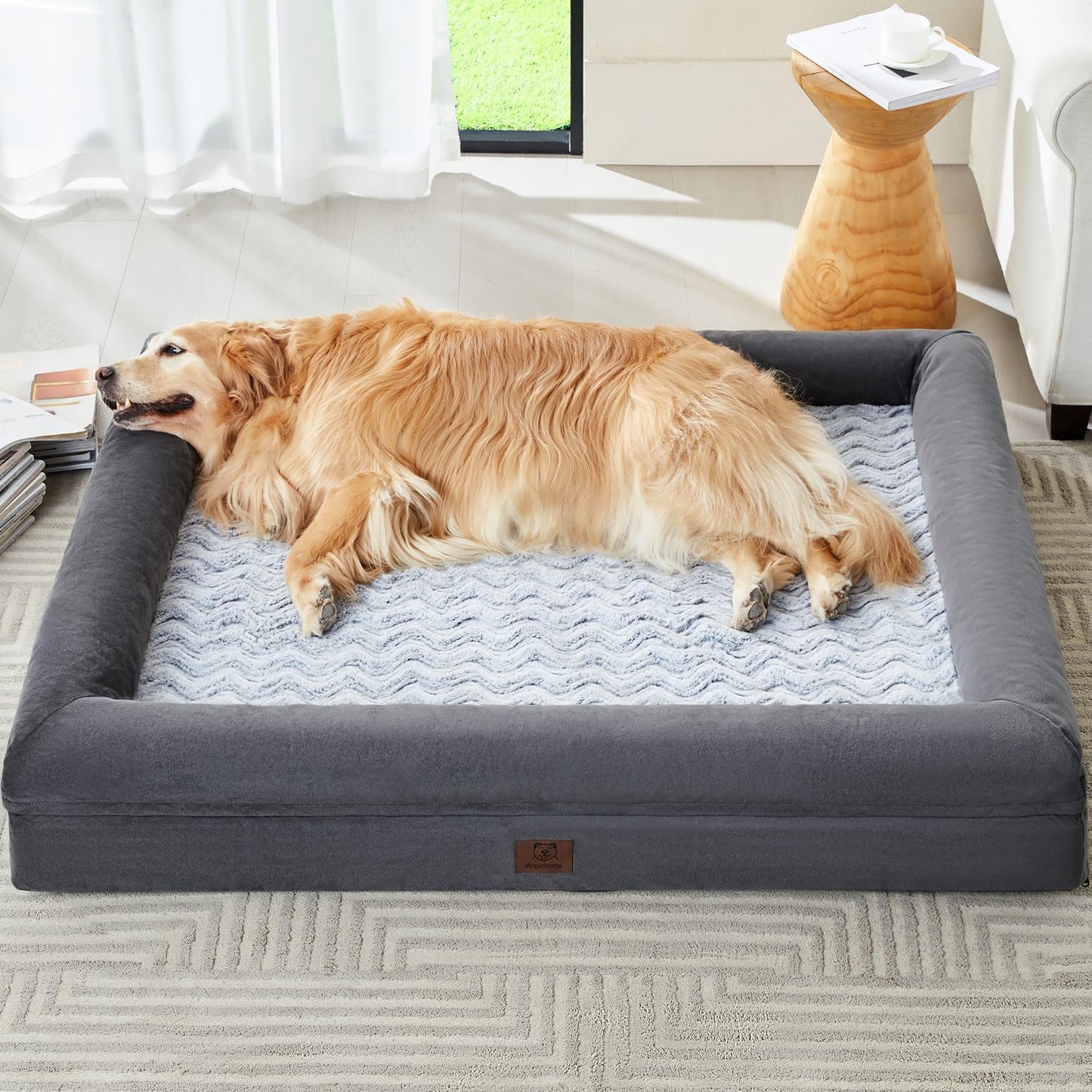 XL Orthopedic Dog Sofa Bed with Waterproof Cover
