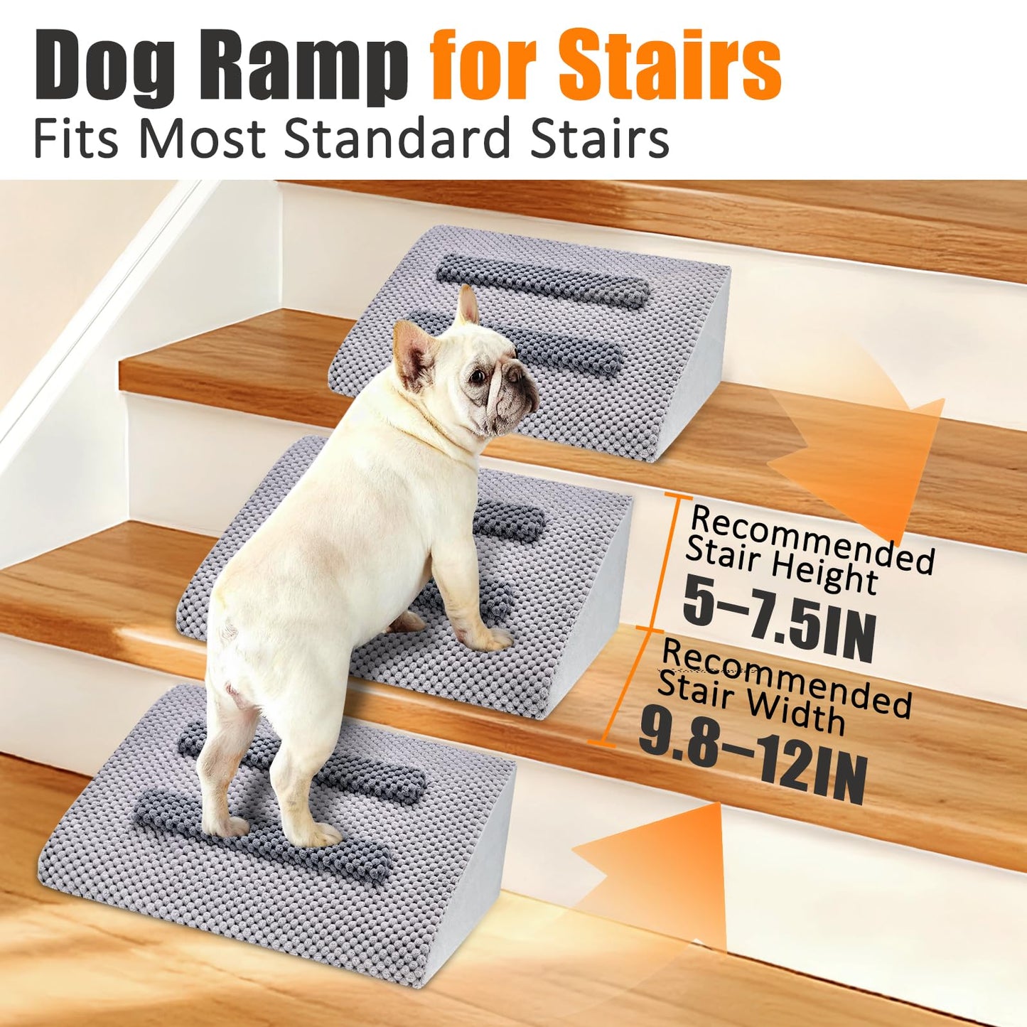 Gentle Slope Pet Ramp with Washable Cover