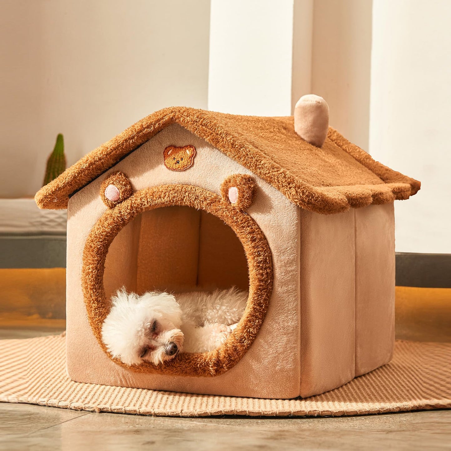 Indoor Pet Cave Bed for Small Dogs & Cats