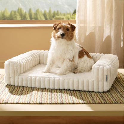 Bedsure Corduroy Fleece Pet Sofa