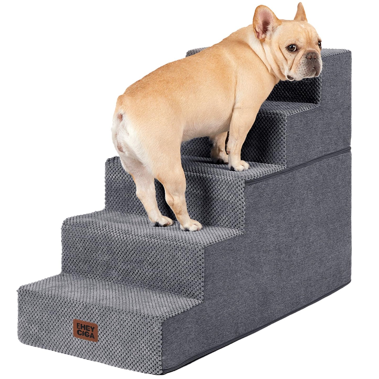 Extra Wide Pet Stairs Ramp for Beds and Couches