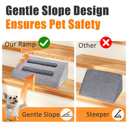 Gentle Slope Pet Ramp with Washable Cover