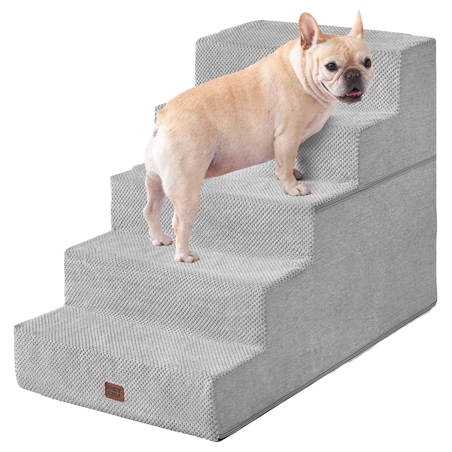 Extra Wide Pet Stairs Ramp for Beds and Couches
