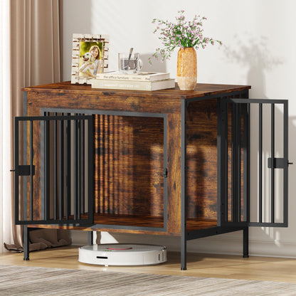 Single & Double Dog Crate Furniture TV Stand