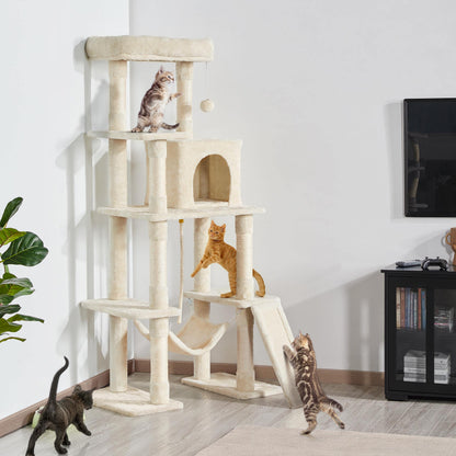 Multi-Level Cat Tree with Condo, Hammock & Perch