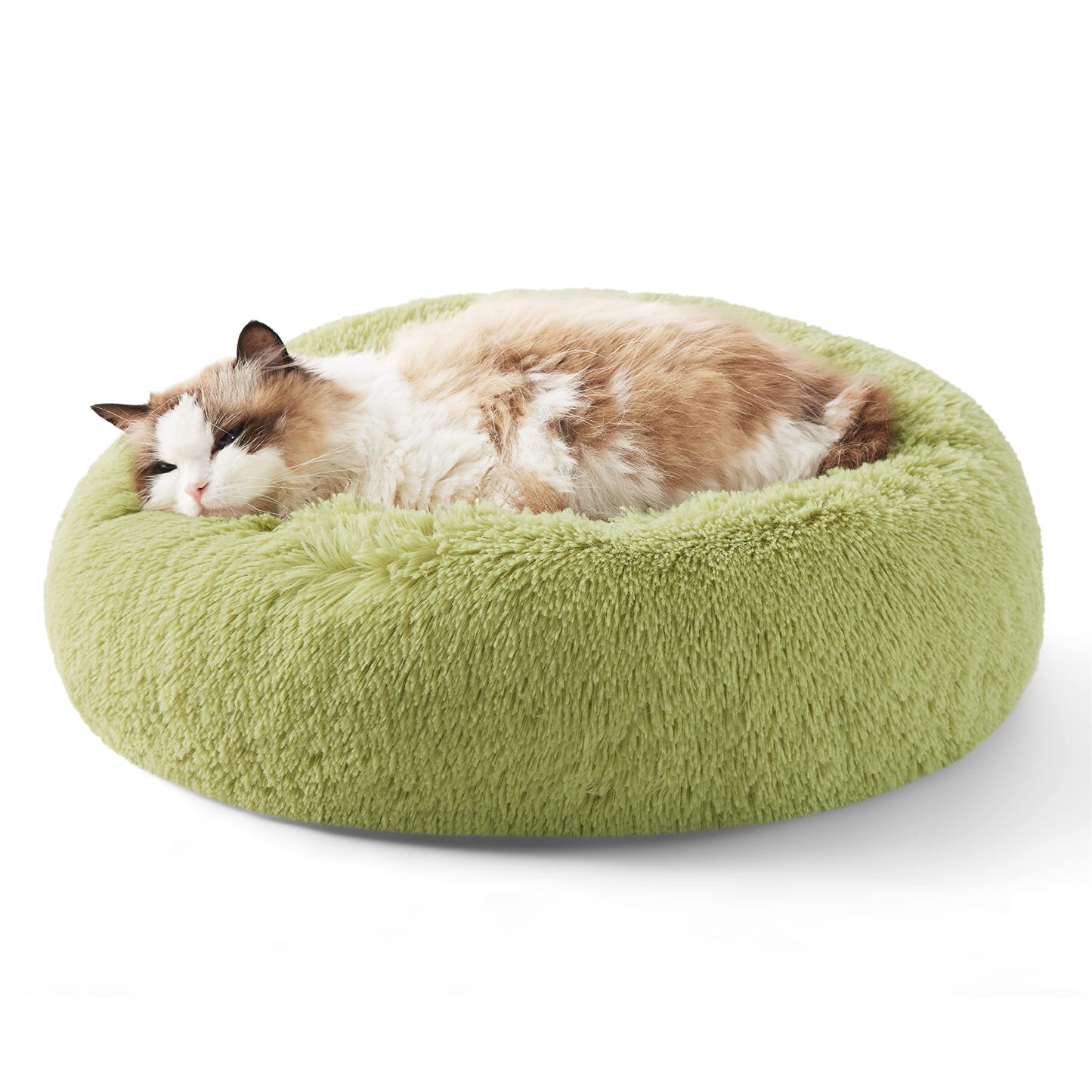 Calming Donut Pet Bed with Washable Faux Fur
