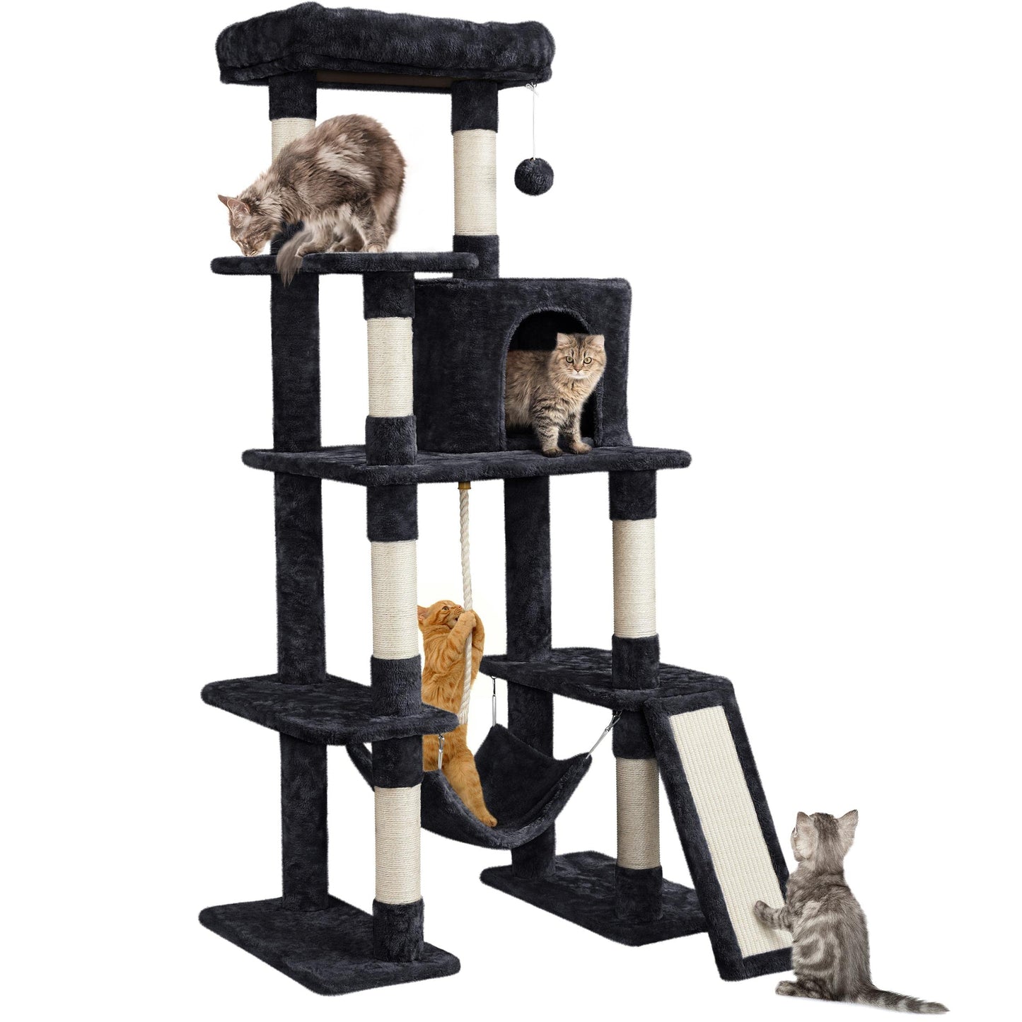 Multi-Level Cat Tree with Condo, Hammock & Perch