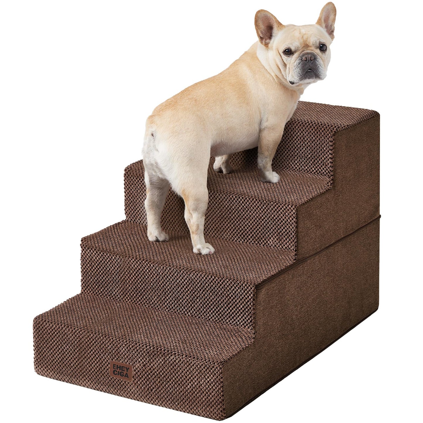Extra Wide Pet Stairs Ramp for Beds and Couches