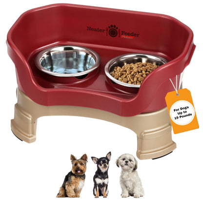 Adjustable Elevated Pet Bowl Set with Splash Guard