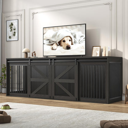 Dog Crate Furniture with Sliding Doors