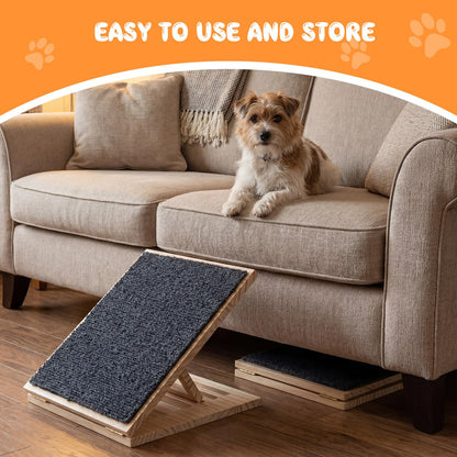 Adjustable Foldable Pet Ramp with Non-Slip Surface