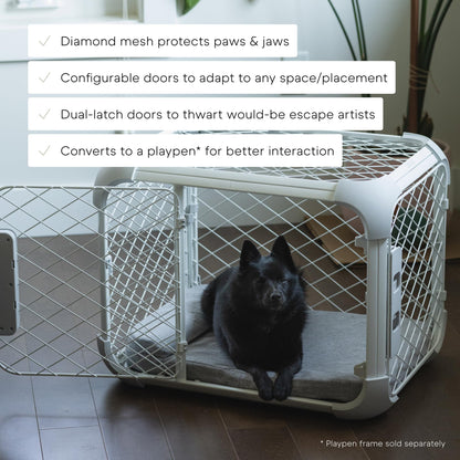 Modular Dog Crate with Removable Top Panel