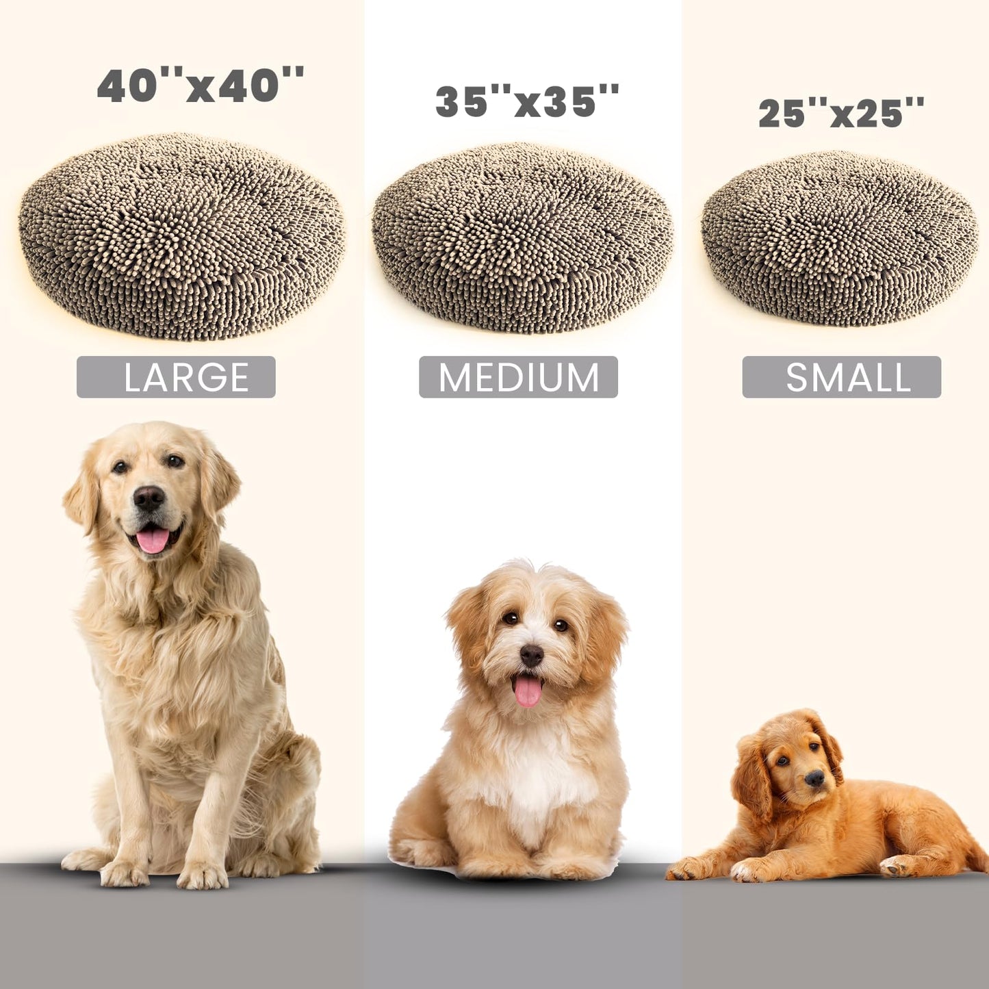 Plush Donut Pet Bed with Removable Cover