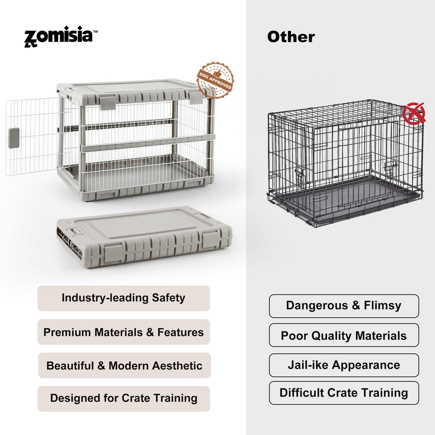 ZOMISIA Dog Hard Sided Carriers