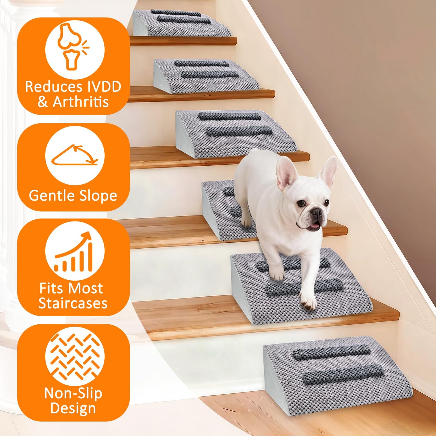 Gentle Slope Pet Ramp with Washable Cover