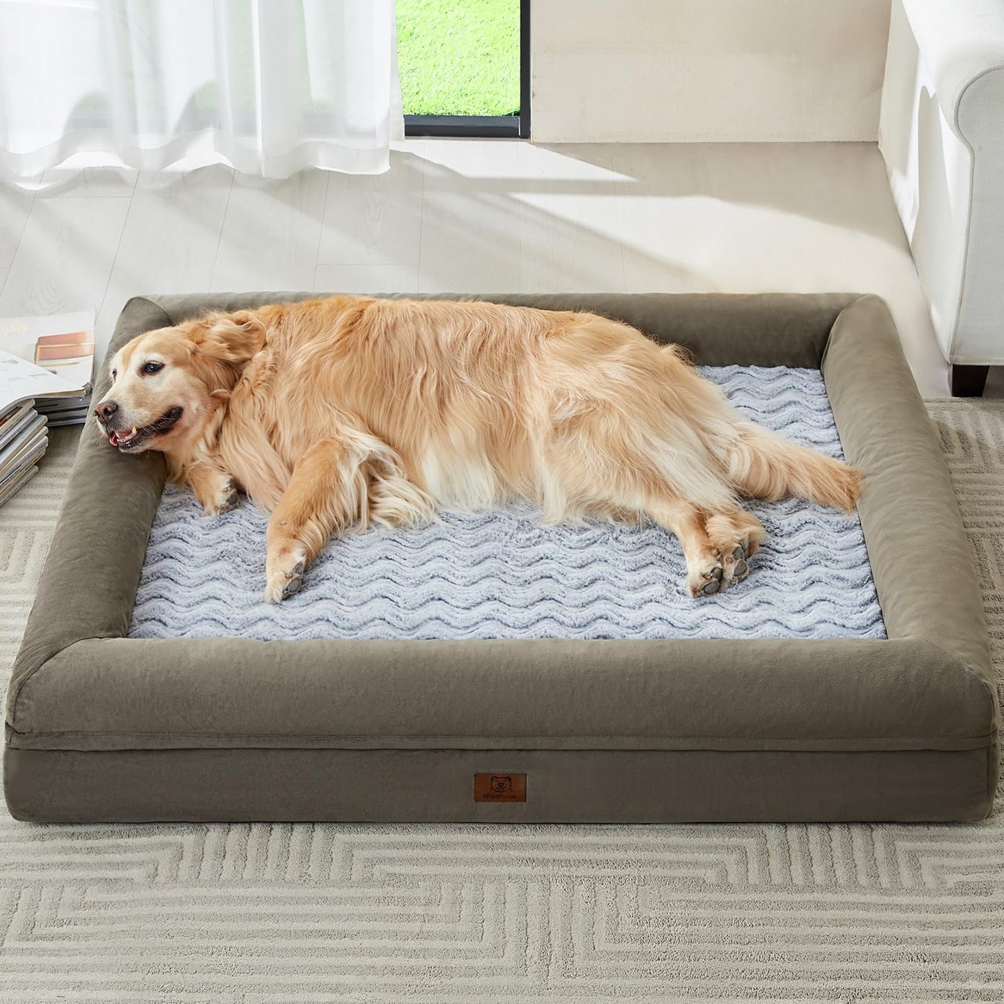 XL Orthopedic Dog Sofa Bed with Waterproof Cover