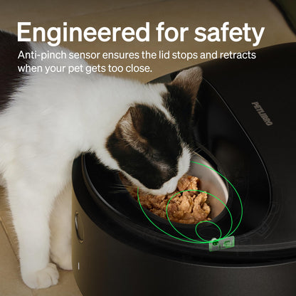 Automatic Wet Food Feeder with Refrigerated Bowl
