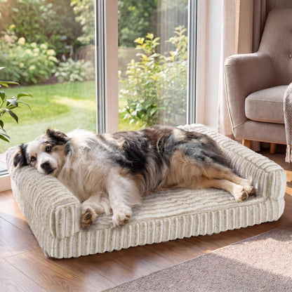 Bedsure Corduroy Fleece Pet Sofa