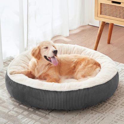 Calming Donut Pet Bed for Dogs & Cats