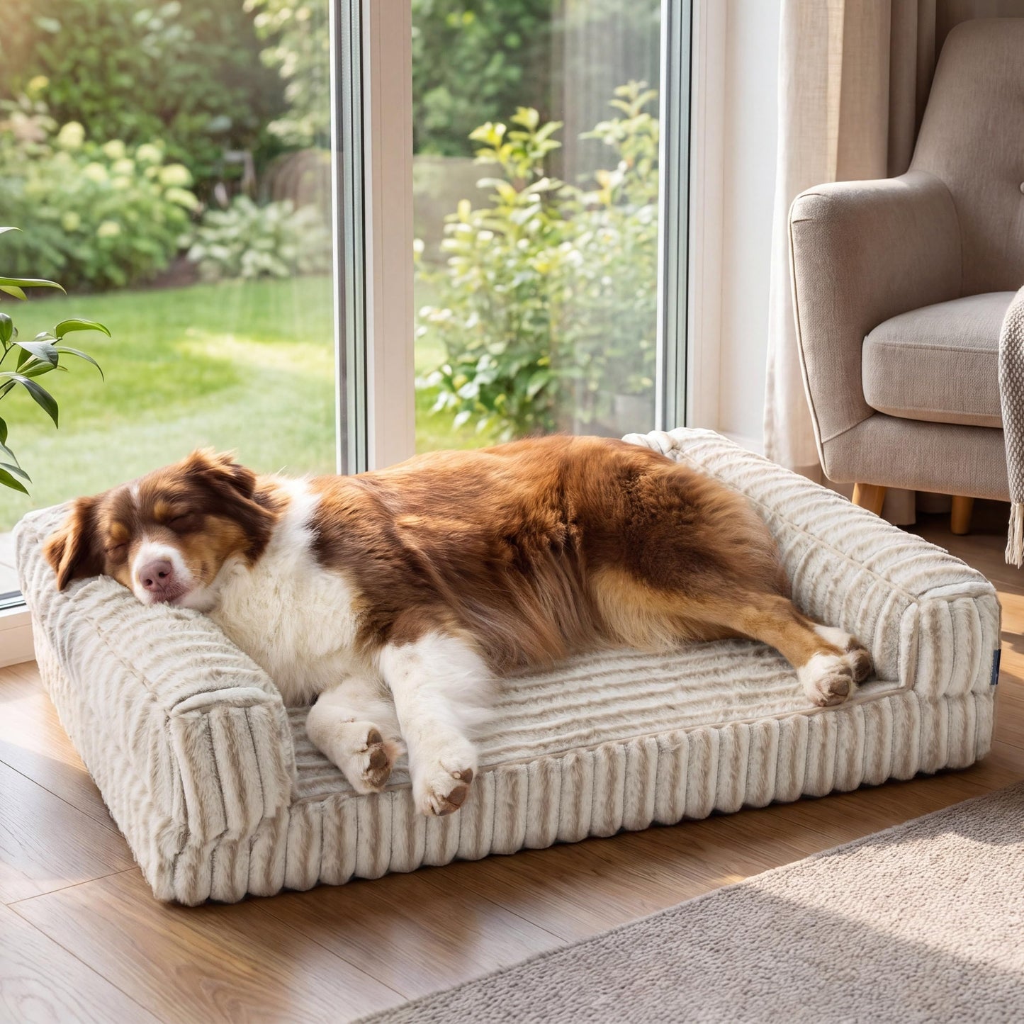 Bedsure Corduroy Fleece Pet Sofa