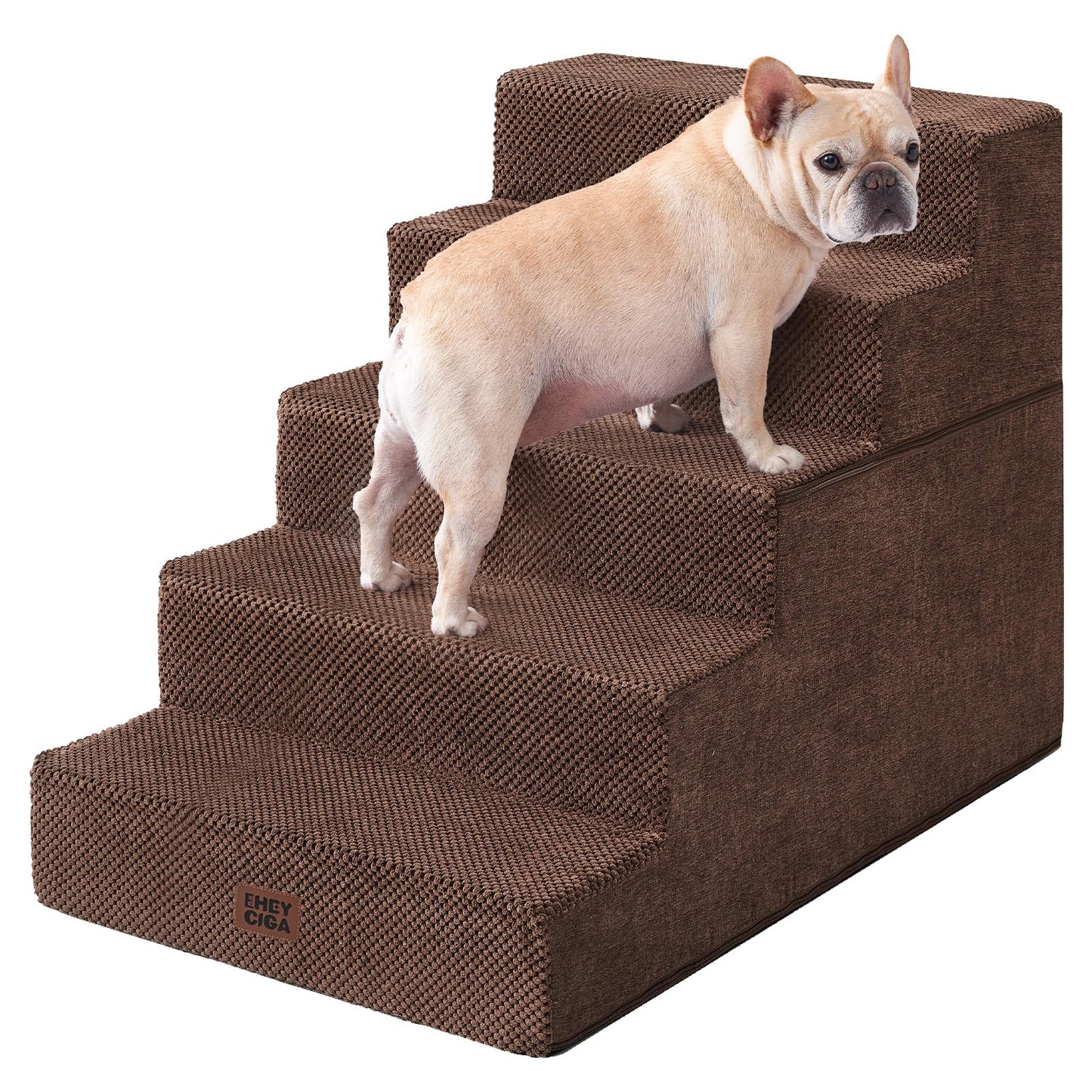 Extra Wide Pet Stairs Ramp for Beds and Couches